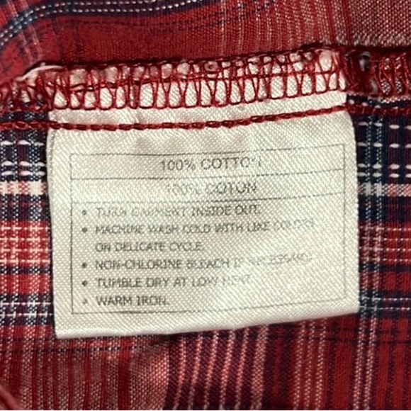 Ariat women’s plaid pearl snap button down western shirt size Medium - Picture 8 of 12